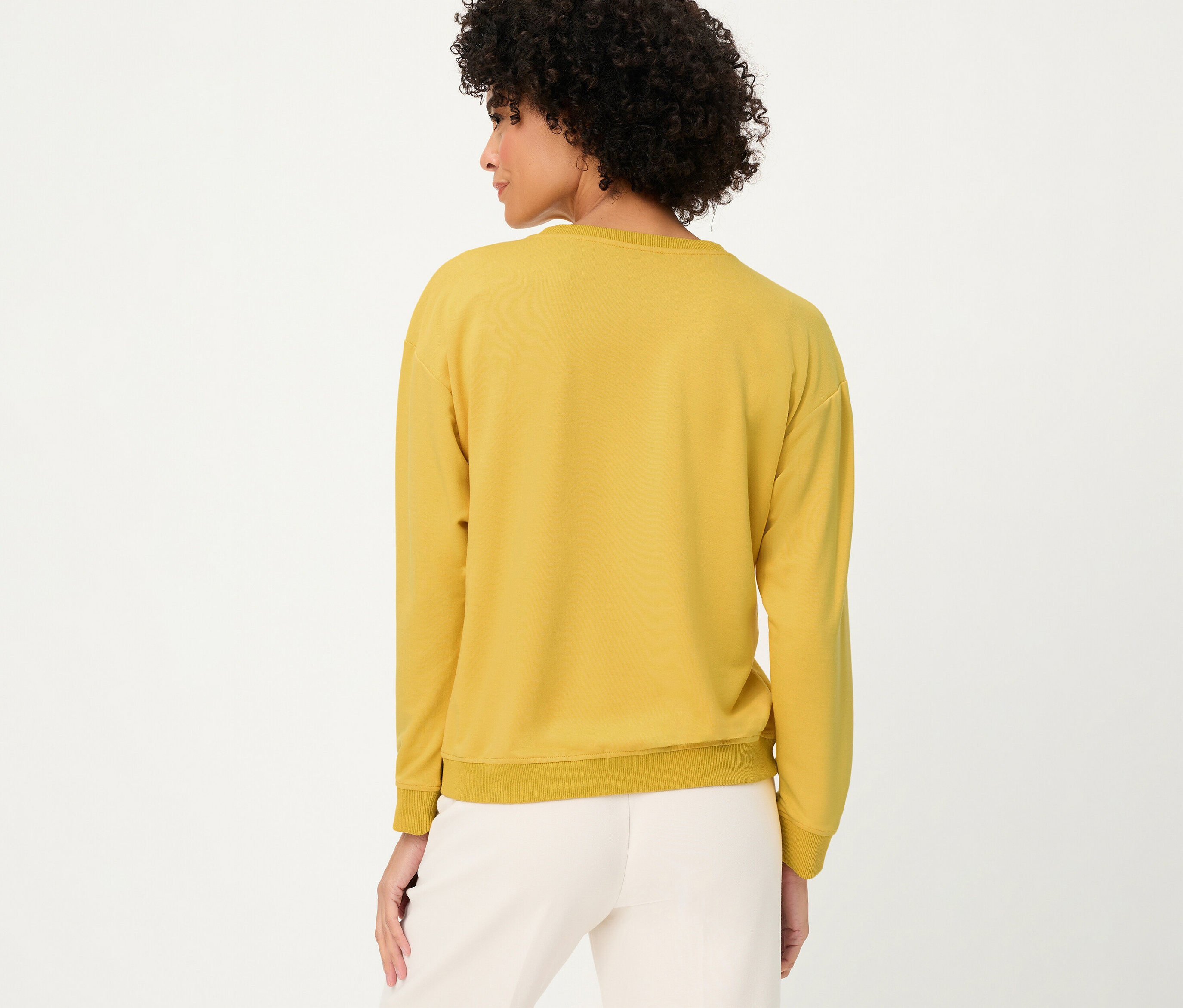 Tchibo - Olsen Sweatshirt Long Sleeves - Damen - Gr. 46 - gold