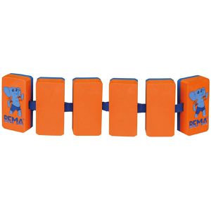 BEMA Schwimmgürtel 18010, orange/blau, 30-60kg Körpergewicht, 6 Blockelemente, ab 6 Jahre