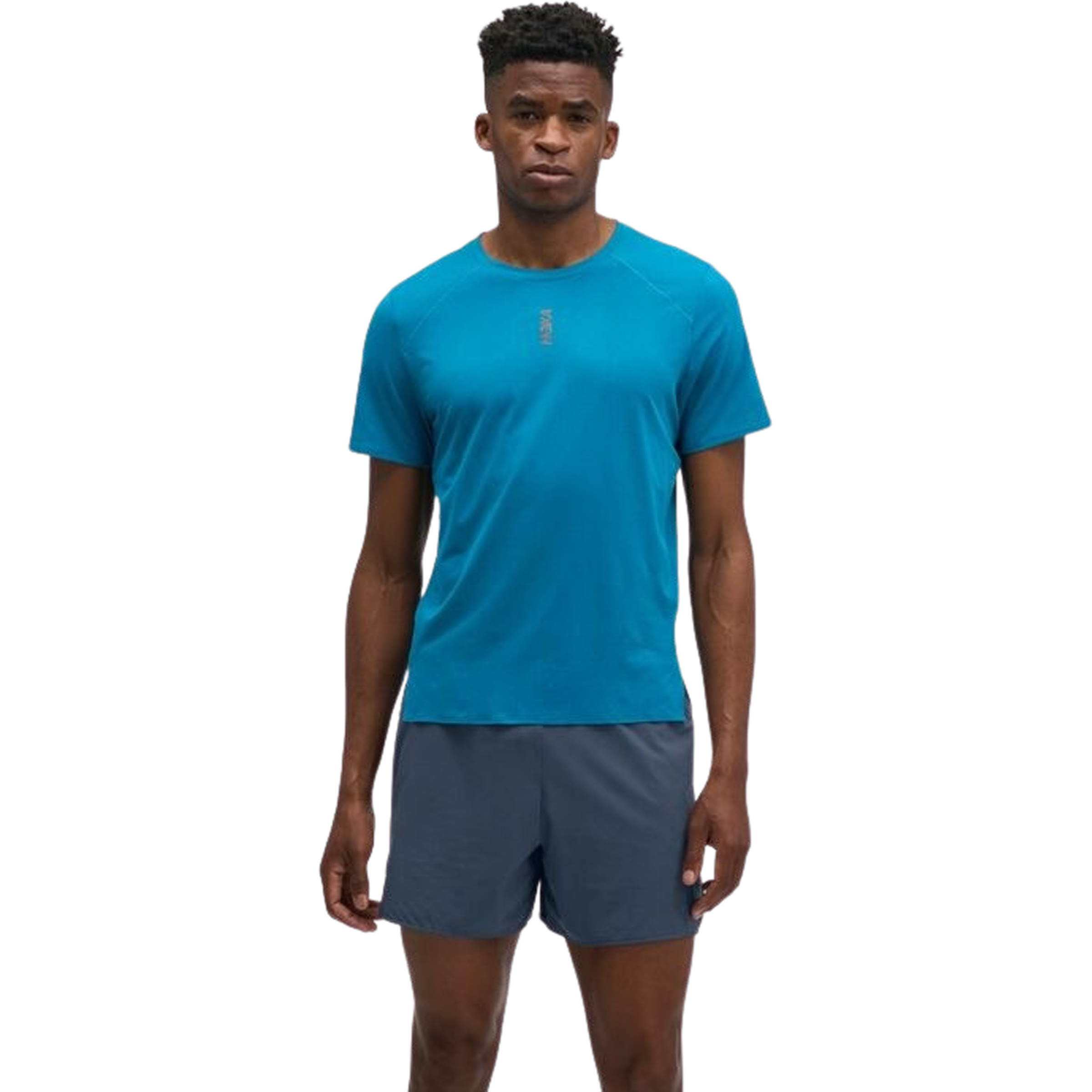 Hoka Everyrun Herren Laufshirts blau Größe L Laufen Schnell trocknend