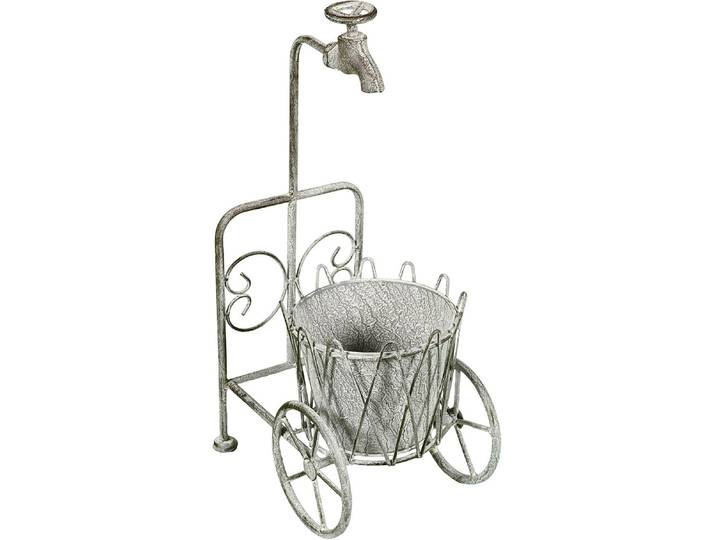 Blumenhocker AMBIENTE HAUS, grau, B:18cm H:48cm T:25cm, Hocker, Blumenhocker, für Innen- und Außenbereich