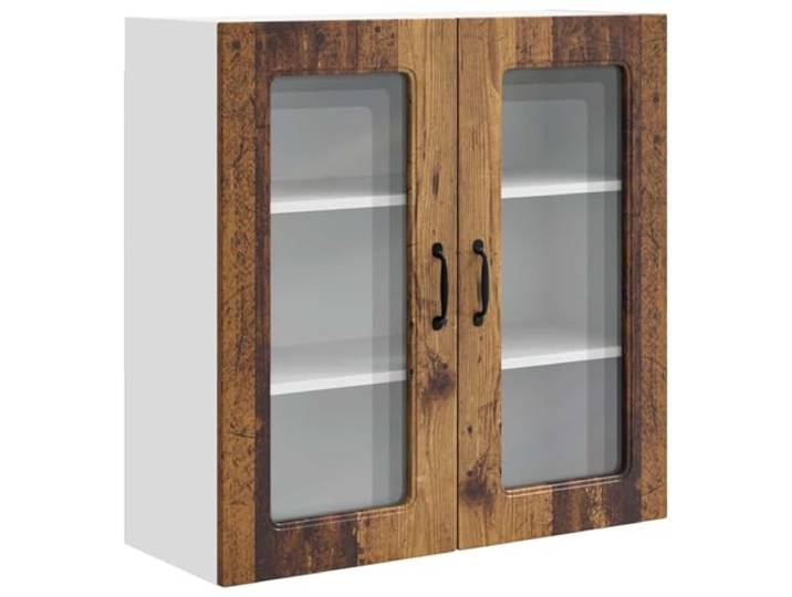 fsahslih Küchen Wandschrank Holzwerkstoff 80x31x80 cm mit 2 Türen Großzügiger Stauraum für Geschirr und Kochutensilien in Küche und Essbereich, pflegeleicht und modern im Design.