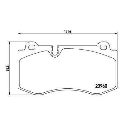 MAGNETI MARELLI Bremsbelagsatz, Scheibenbremse 363700550074 für Mercedes