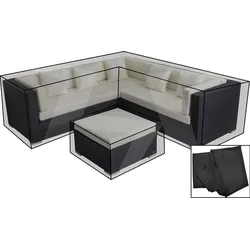 OUTFLEXX Premium Abdeckhaubenset, für Lounge theBox-A/-D: 18229/ 18230/ 18231/ 16069, schwarz, wasserbeständig