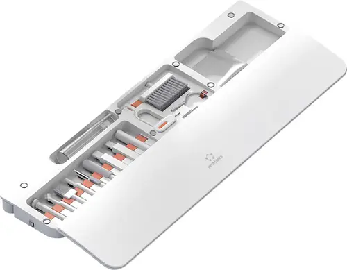 Renkforce Reinigungsset 22 teilig, weiß. Handballenauflage für Tastatur inkl Smartphonehalter