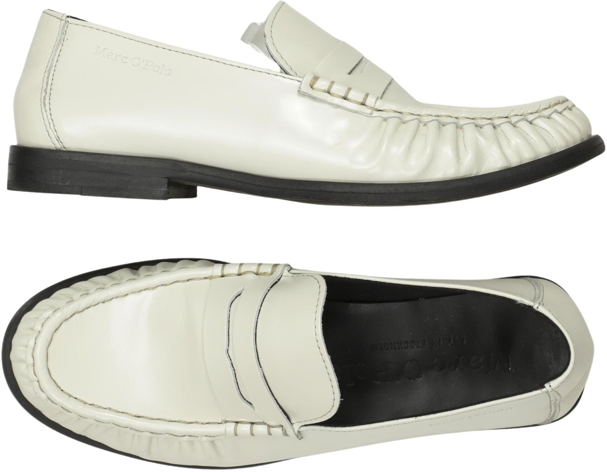 Marc O' Polo Halbschuh, Cremeweiß, Gr. EU 37, Leder - Second Hand