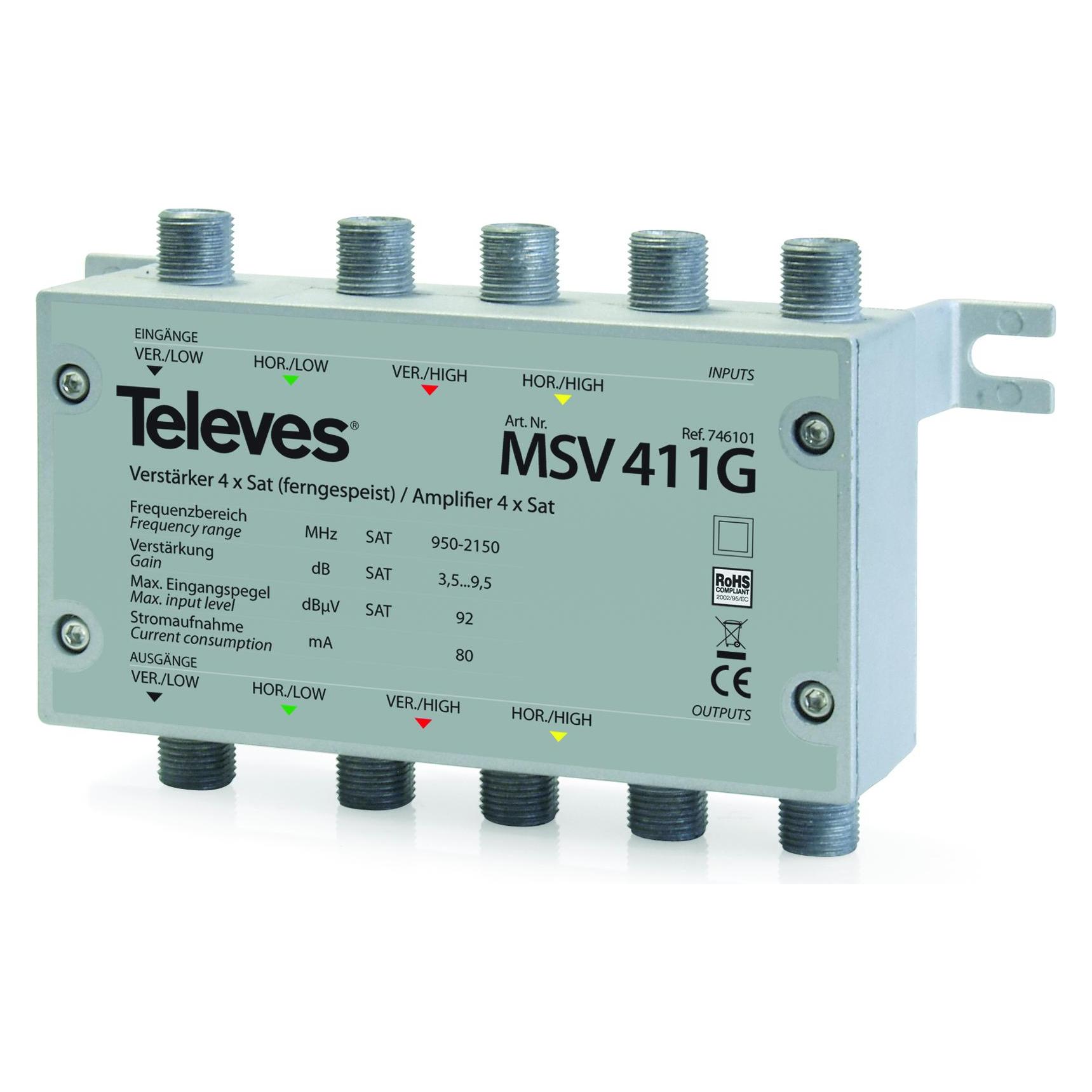 Televes Verstärker 4xSAT MULTRIX MSV411G (746101)