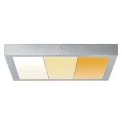 PAULMANN LED DECKENLEUCHTE 40CM CARPO 13W ECKIG CHROM