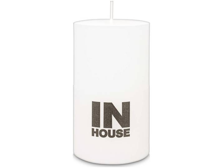 Inhouse Zylinderkerze Rustic 68x120 Offwhite