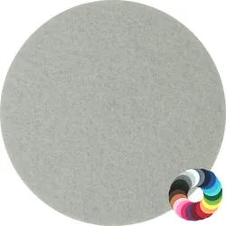 BIASTO - Premium Filz Untersetzer - rund 15cm - Farbe: grau (HF024). Design Glas-Untersetzer für Getränke, Tisch, Bar, Tasse, Vase