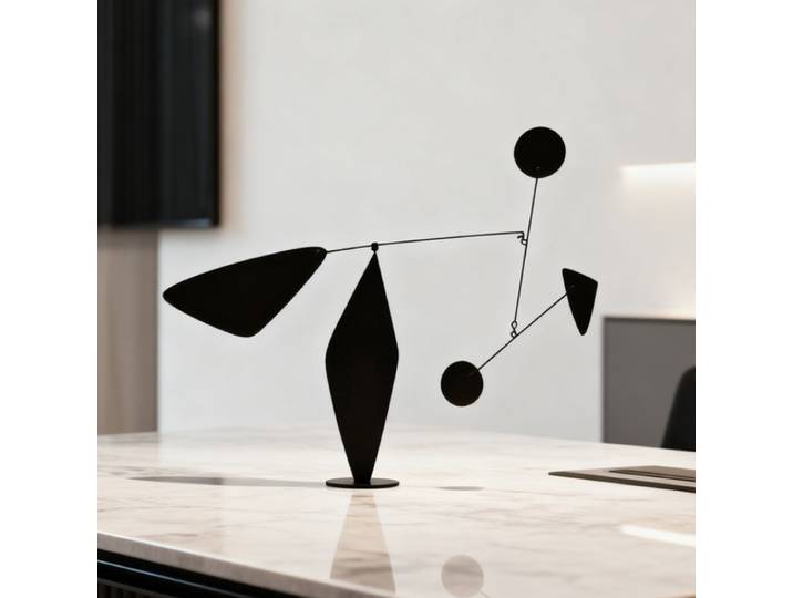 Ornements de bureau modernes et simples, figurines géométriques dynamiques en métal, décoration d'intérieur créative, luxueuse et esthétique