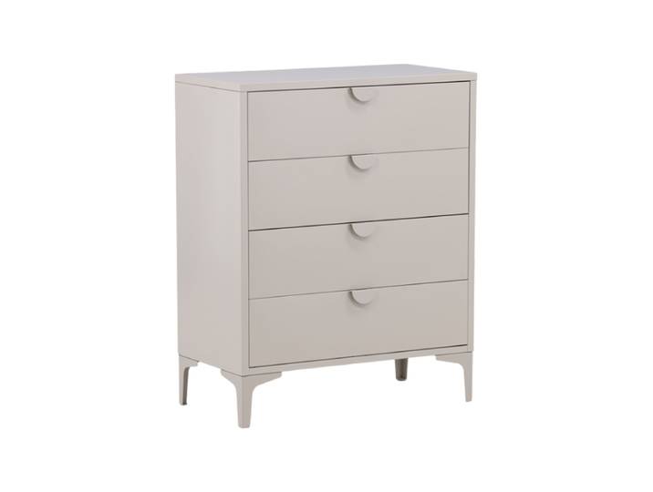Design Kommode „Piring“ aus Metall Beige VE DESIGN