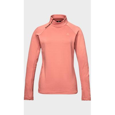 Fleecepullover SCHÖFFEL "Longsleeve Style Energio WMN", Damen, Gr. 44, rosa (3605, rosa), Oberstoff: 94% Polyester, 6% Elasthan, Sweatshirts Fleecepullover
