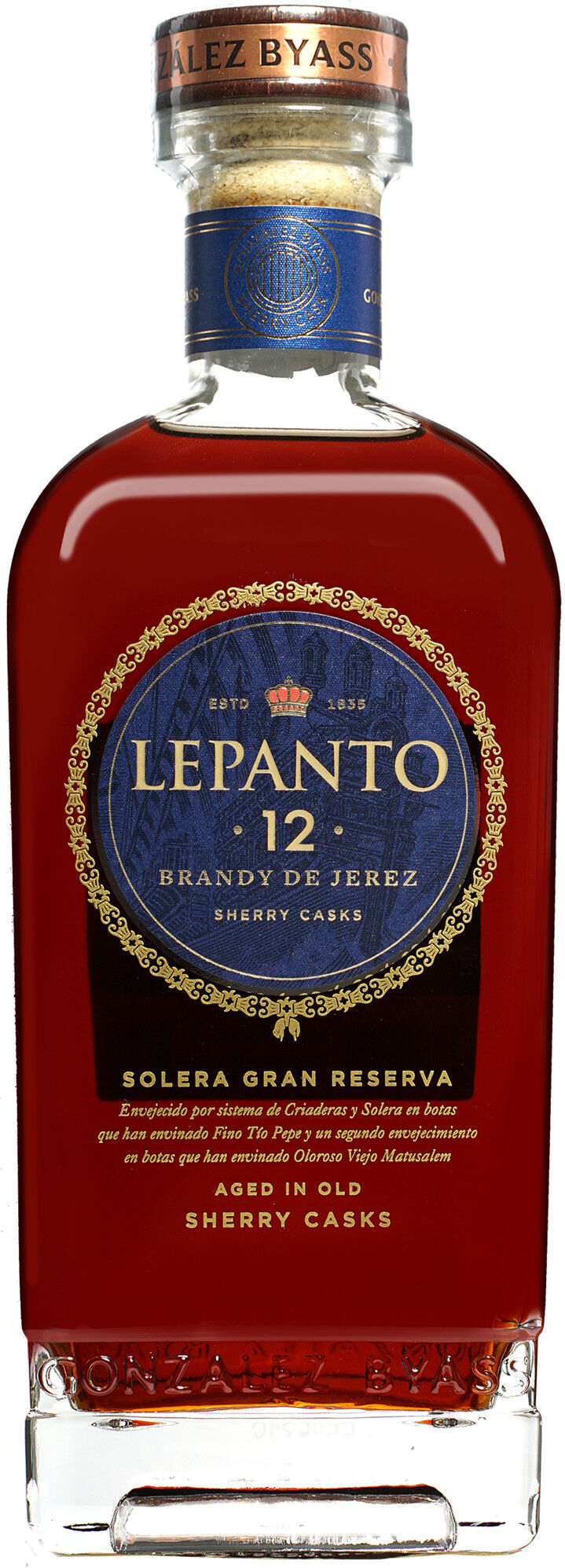 Brandy González Byass »Lepanto« Solera Gran Reserva - 0,7 L. 36% Vol. Brandy aus Spanien