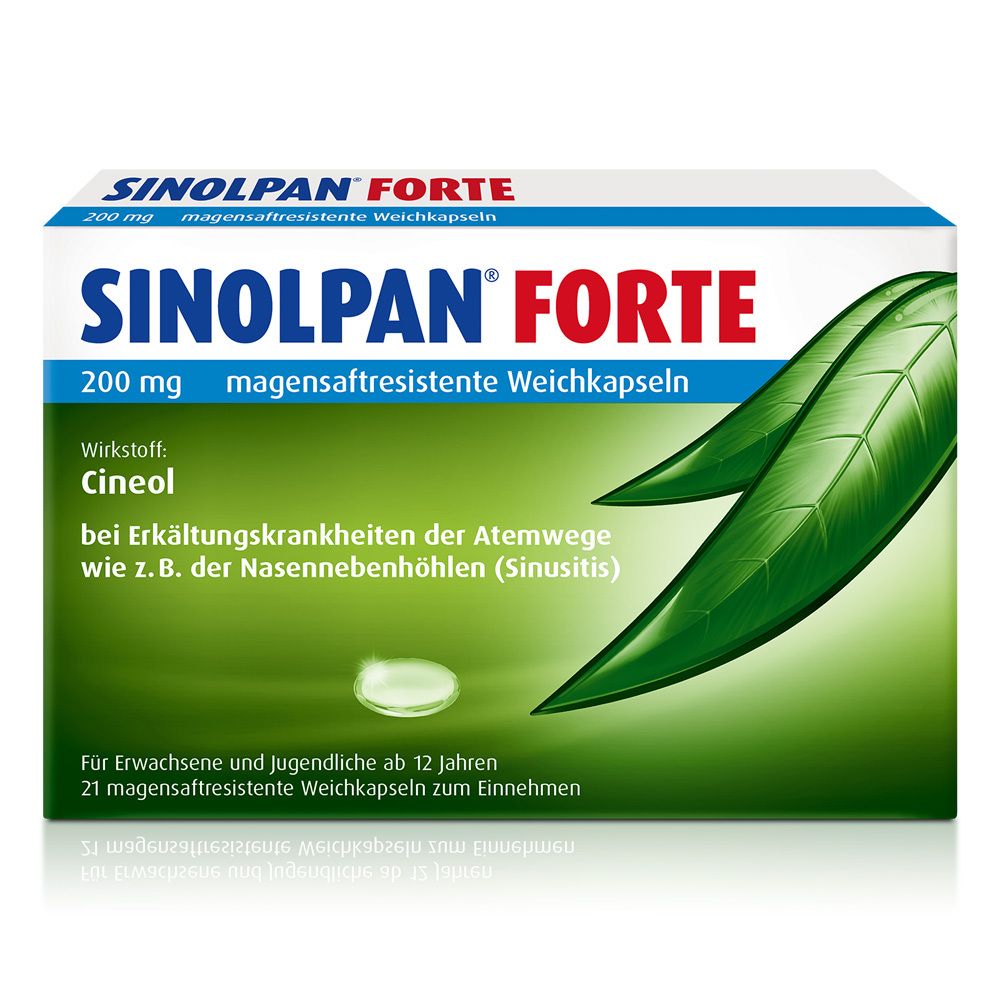 Sinolpan forte 200 mg magensaftres.Weichkapseln 21 St magensaftresistente Weichkapseln