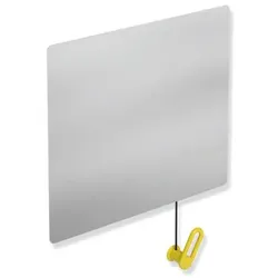 Hewi Kippspiegel 801.01.10018 600x540x6mm, mit Halter/Griff, senfgelb
