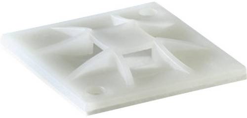 HellermannTyton QM30-PA66-NA-C1 Befestigungssockel schraubbar 151-10902 4fach einfädeln, halogenfrei Natur