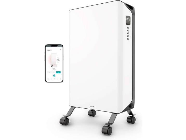 Duux Edge Oil - Smart Olieradiator met Thermostaat - 2000W Oliegevulde Radiator met Boost modus - Wit
