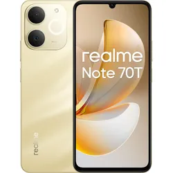 realme 70T (256 GB, Beach Gold, Gold, 6.74", Dual SIM, 4G), Smartphone, Gold