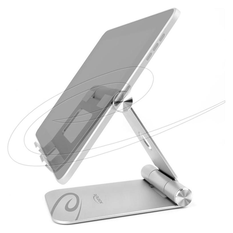 Delock Tablet Standhalterung verstellbar Aluminium (18433)