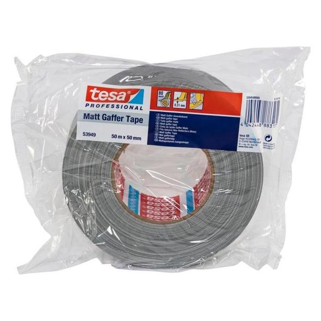 tesa Gewebeband matt 80mesh 50:50 silber (50 mm) (53949-00005-02)