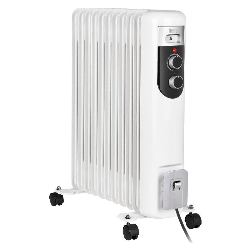 Teesa TSA8049 Elektrischer Ölheizer Weiss 2500 W (2500 W) (TSA8049)