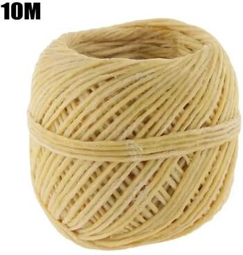 Uplift Picks Natural Beeswax Candle Wick Roll Organic Hemp Wick For DIY Candle Making light Brown