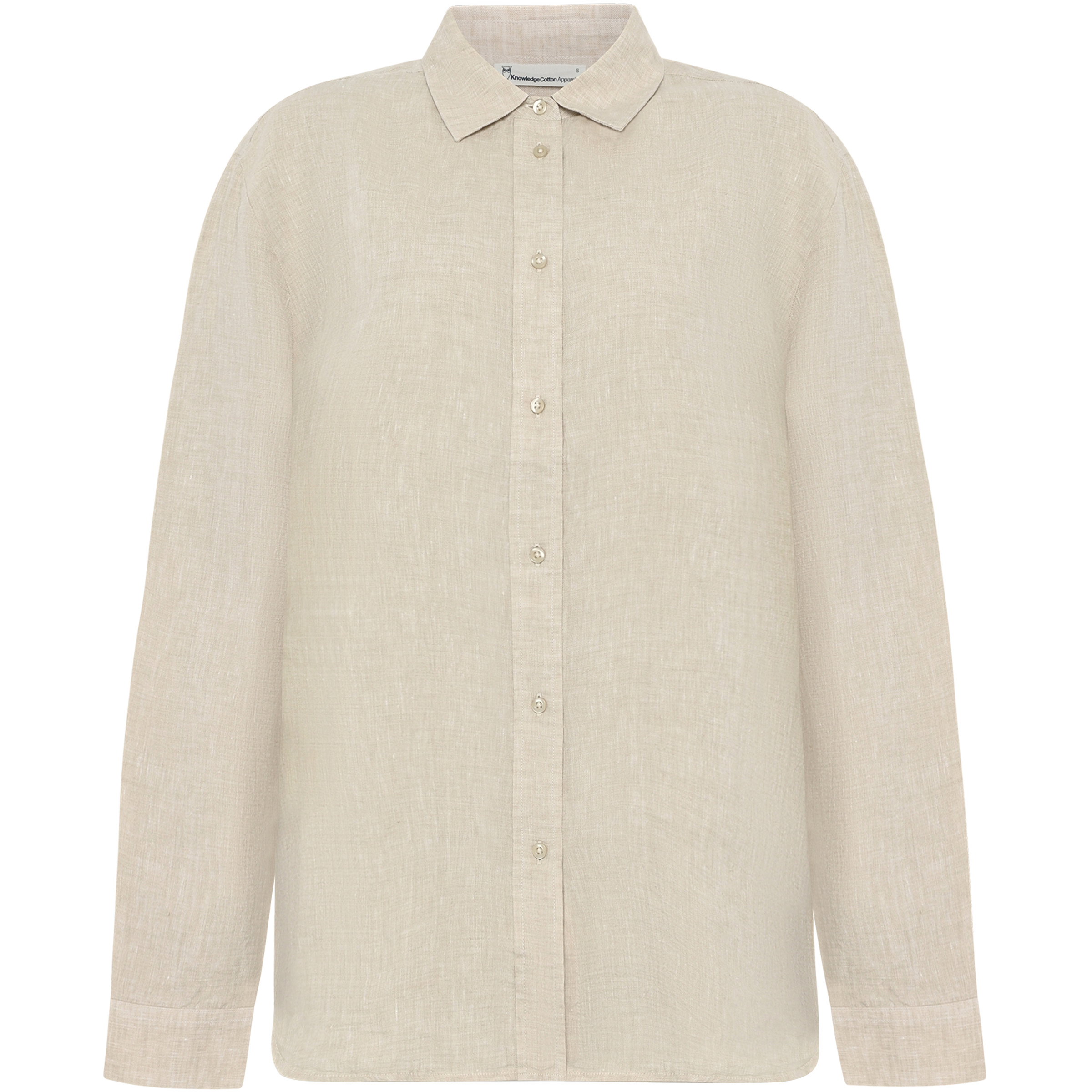 KnowledgeCotton Apparel Loose Linen Damen Blusen beige Größe L Lifestyle Hautfreundlich