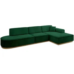 ECKSOFA Ottomane Rechts IREA-L2-v2 - 328x171x83 cm Grün
