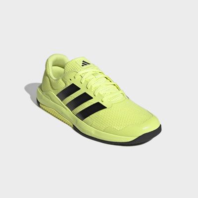Trainingsschuh ADIDAS PERFORMANCE "DROPSET BASE", Herren, Gr. 44, gelb (frozen lemon, core schwarz, frozen lemon), Textil, Schuhe, ideal für Gym und Fitnessstudio