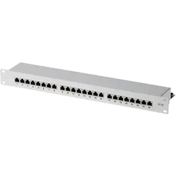 Helos Patch Panel RJ-45 X 24, Server Zubehör, Grau