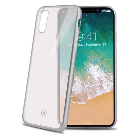 Celly Laser Matt Handyhülle Transparente Hülle (Apple iPhone X) (LASERMATT900SV)