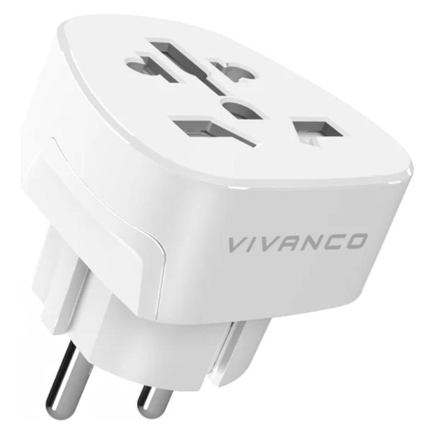Vivanco Reisestecker Welt-Europa max. 2.300W (VVTRAVADEUUNIV)