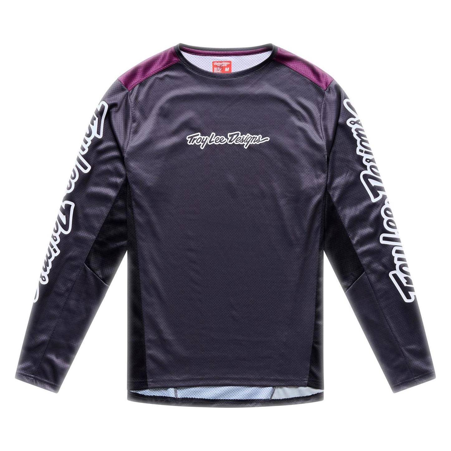 Troy Lee Designs Stage LS Jersey, Signature, carbon, M (M) (395072003)