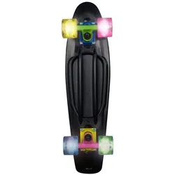 Muuwmi Skateboard ABEC 5 Fun Neon, mit Leuchtrollen