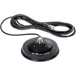 Midland Magnet-Antennenfuss PL Magnetfuss, 117mm C1183, Walkie Talkie Zubehör