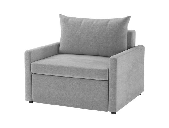 Mid.you Schlafsessel, Grau, Kunststoff, 92x89x103 cm, Made in EU, Liegefunktion, gepolsterte Armlehnen, Wohnzimmer, Sofas & Couches, Schlafsofas, Schlafsessel