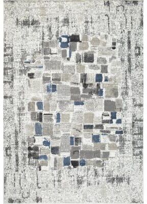MDA Rugs Kriselia Collection Blue/Gray Abstract Area Rug