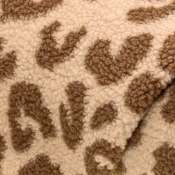 Teddystoff "Leo", natur/braun