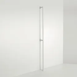 pba 01 Haltegriff, vert. Boden-/Wand- montage mit Mittelstütze, Nylon, 1860mm
