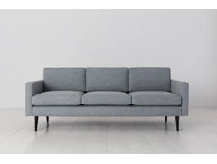 Dreisitzer-Sofa Model 01, Meerglasblau