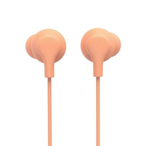 Hama 00221797 Kopfhörer Curly , In-Ear, Mikrofon, Kabelknickschutz, USB-C, Orange