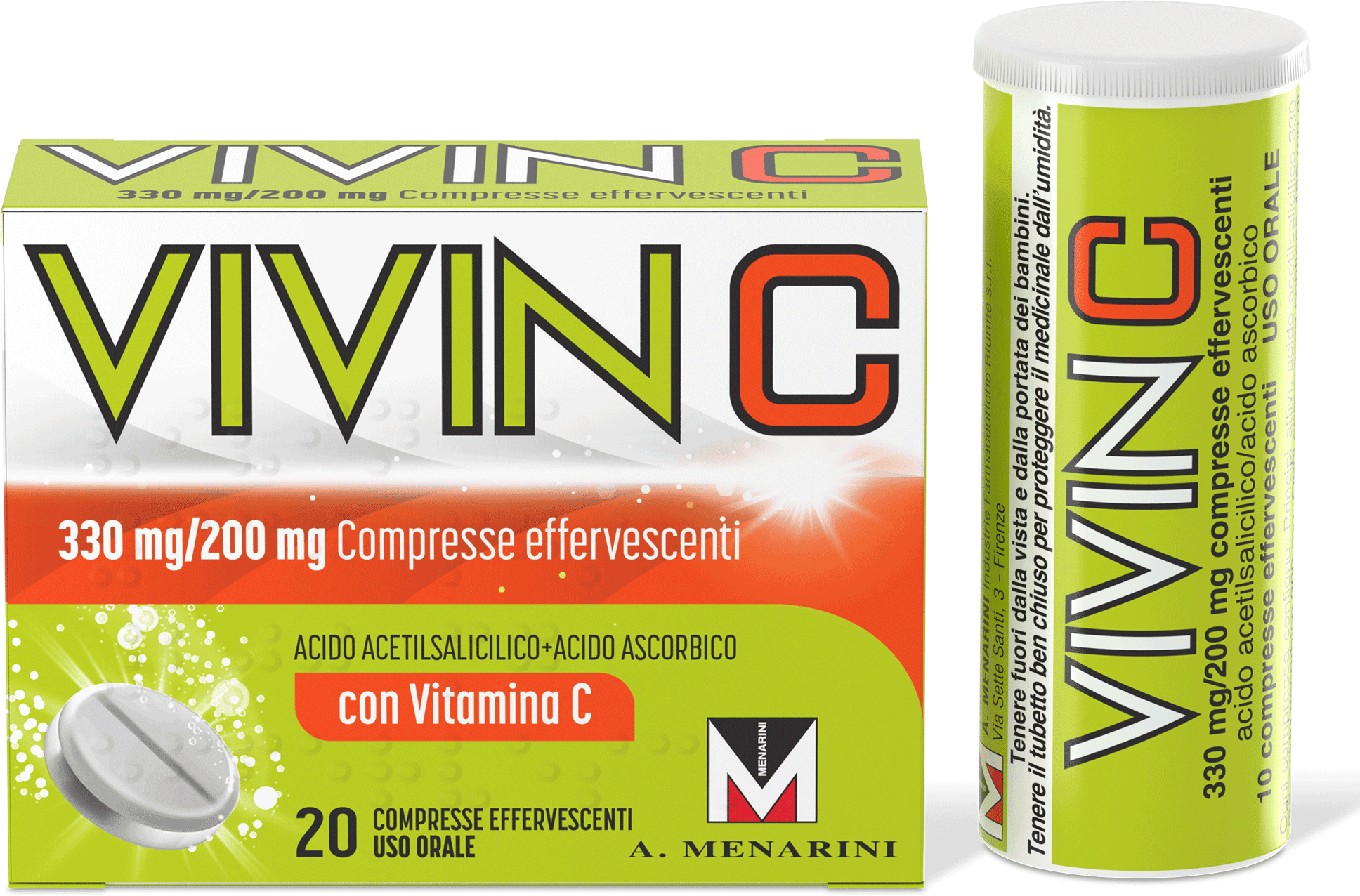A.MENARINI IND.FARM.RIUN.Srl Vivin C, 20 Compresse Effervescenti