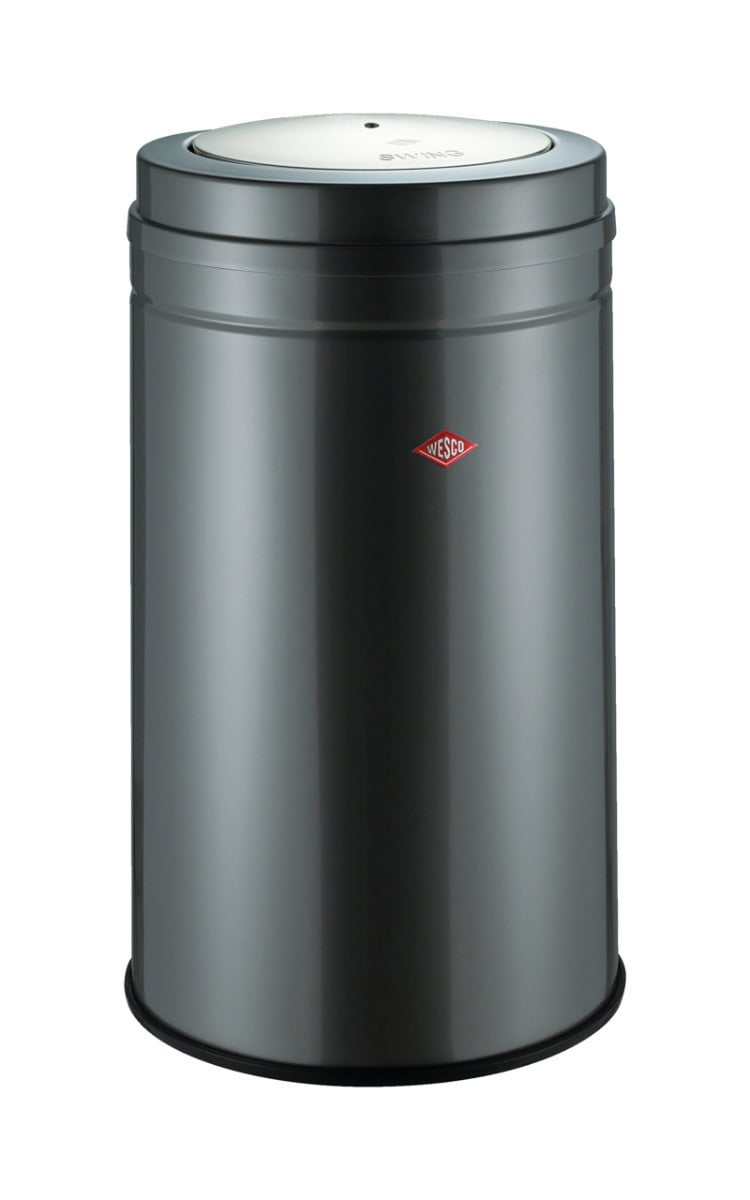 Wesco Big Swing afvalbak, elegante afvalcontainer in grafietkleur, 120 liter