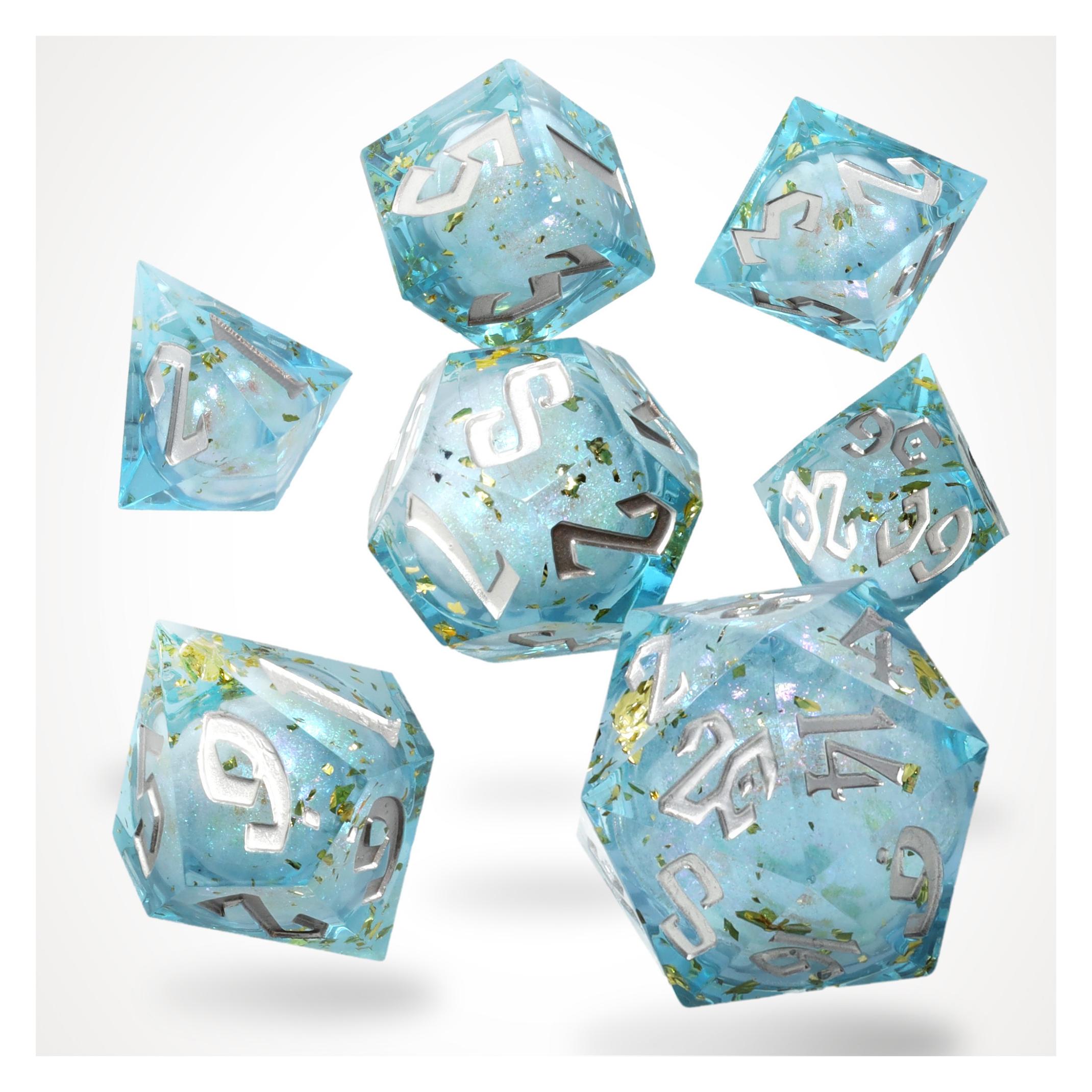 Glass Staff Flux Fortune Liquid Core RPG Dice Set (70382361)