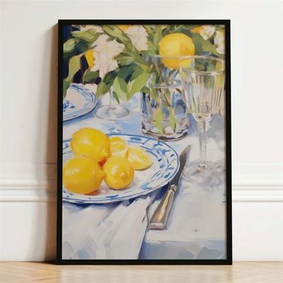Uplift Picks French Breakfast Food Canvas Print Kitchen Wall Art Decor 05 30x40 Cm unframed