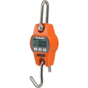 Unicraft Hängewaage HW 50, mit Tara-Funktion, Teilung 20 g, digital, LCD-Display, aus Metall, bis 50 kg