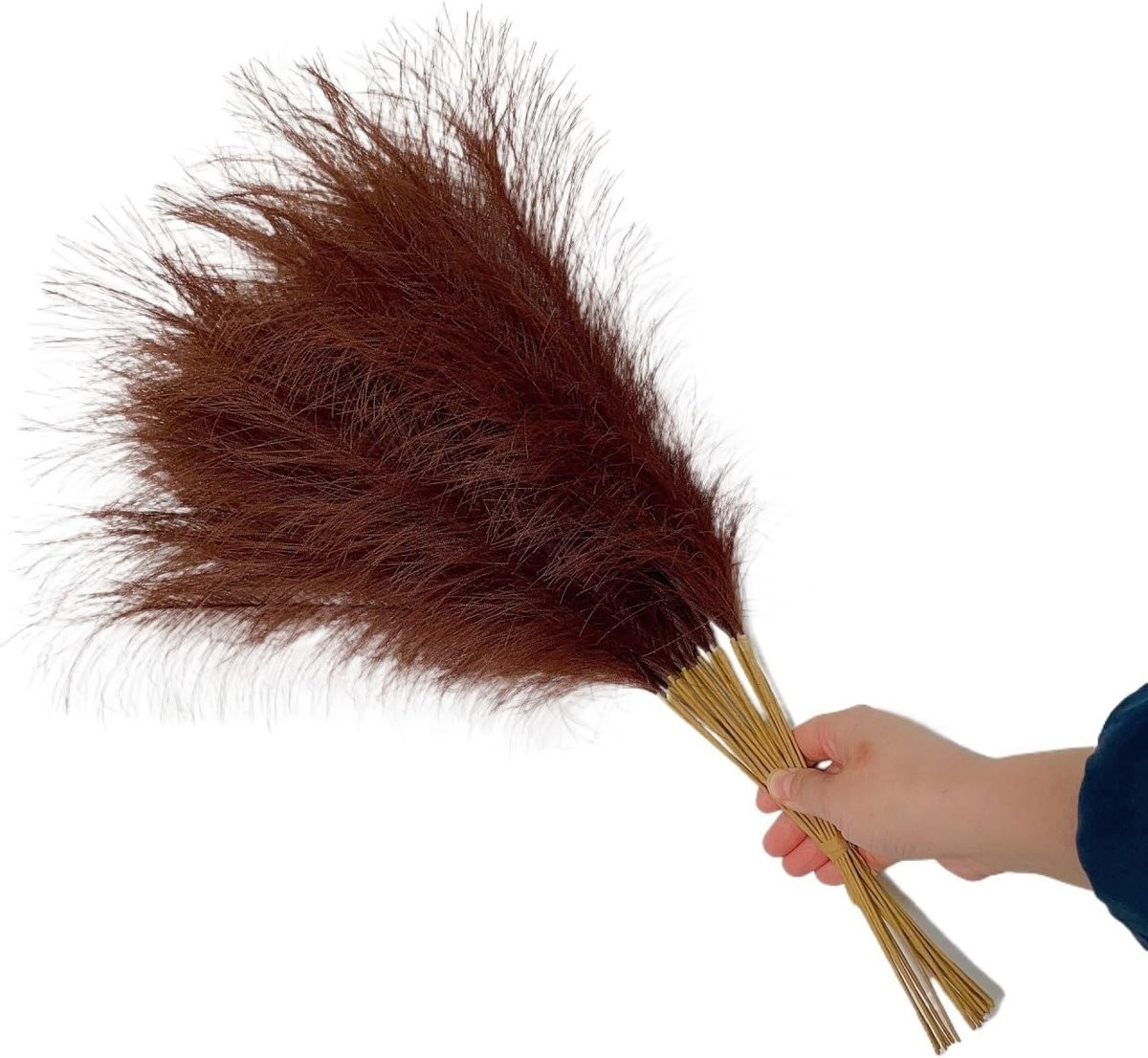 Kunst Pampas Gras Decoratie Boeket Veelkleurig - 55 cm