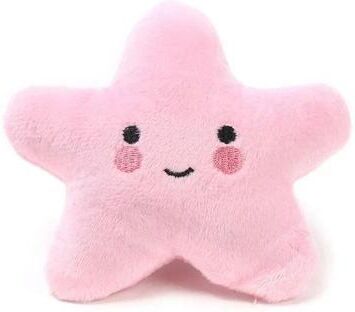 Uplifted Finds "Soft Plush Squeaky ""Star Buddy"" Pet Toy pink"