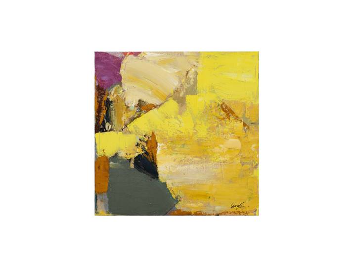 Handgemaltes Bild „Lebendigkeit in Gelb“ 60 x 60 cm Multicolor Crea Collection
