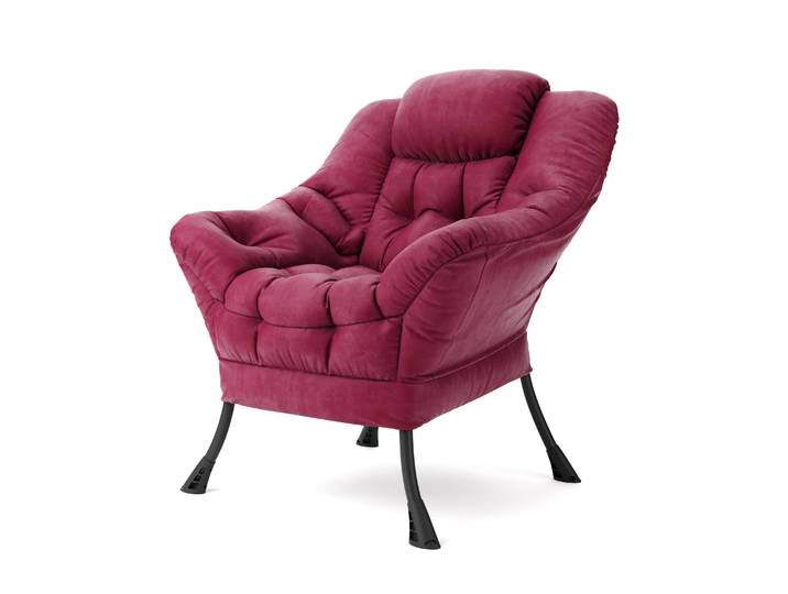 Sessel Samt SARY bordeaux